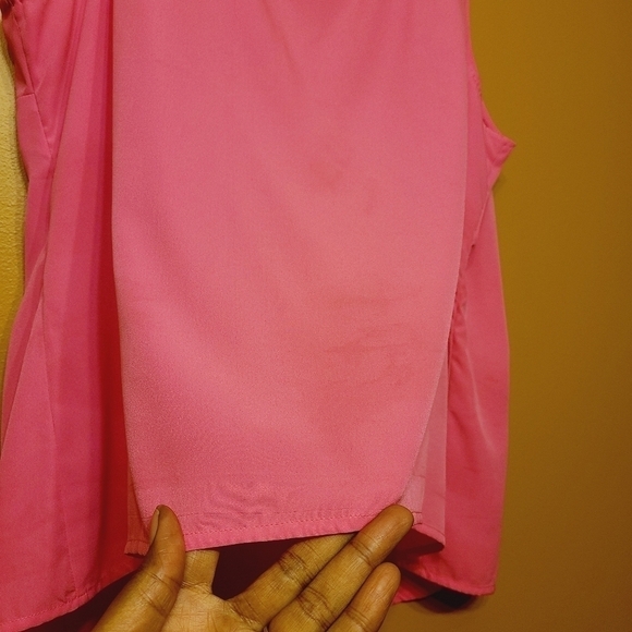 Eloquii | Hot Pink Embroidered Beaded Tank Blouse (Size 18/20) - Picture 14 of 15